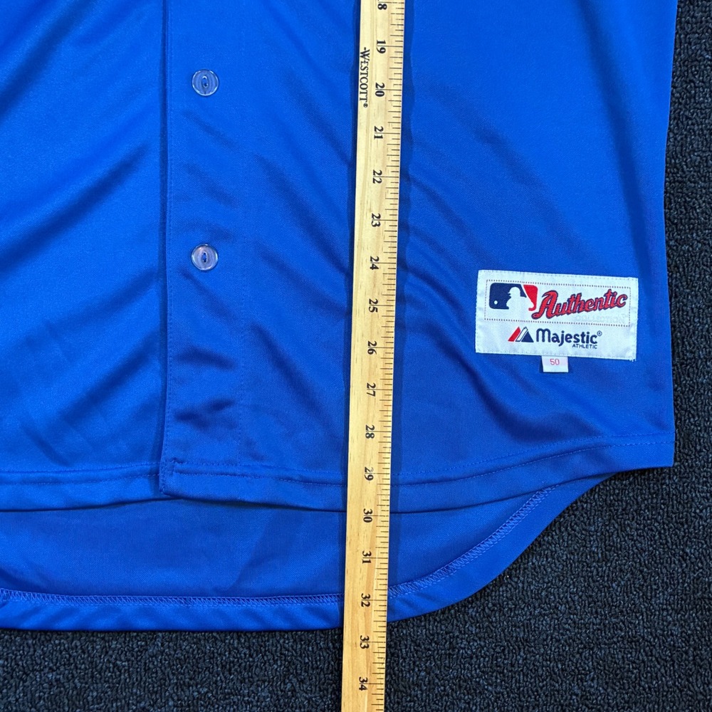 Majestic Authentic Chicago Cubs Ryne Sandberg #23 Jersey Men's Alternate Blue - Picture 3 of 11